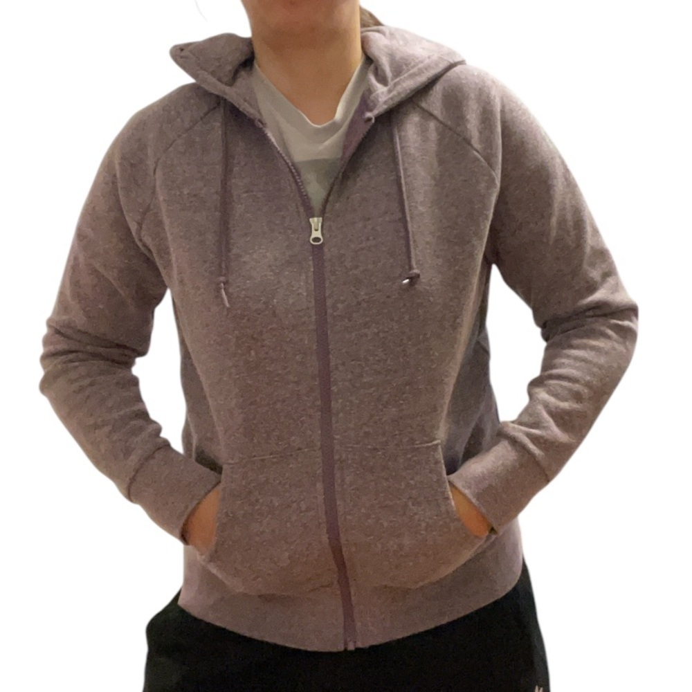 Time and Tru Purple Full Zip Hoodie Size Medium